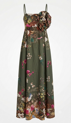 Botanical Garden Floral Maxi Dress