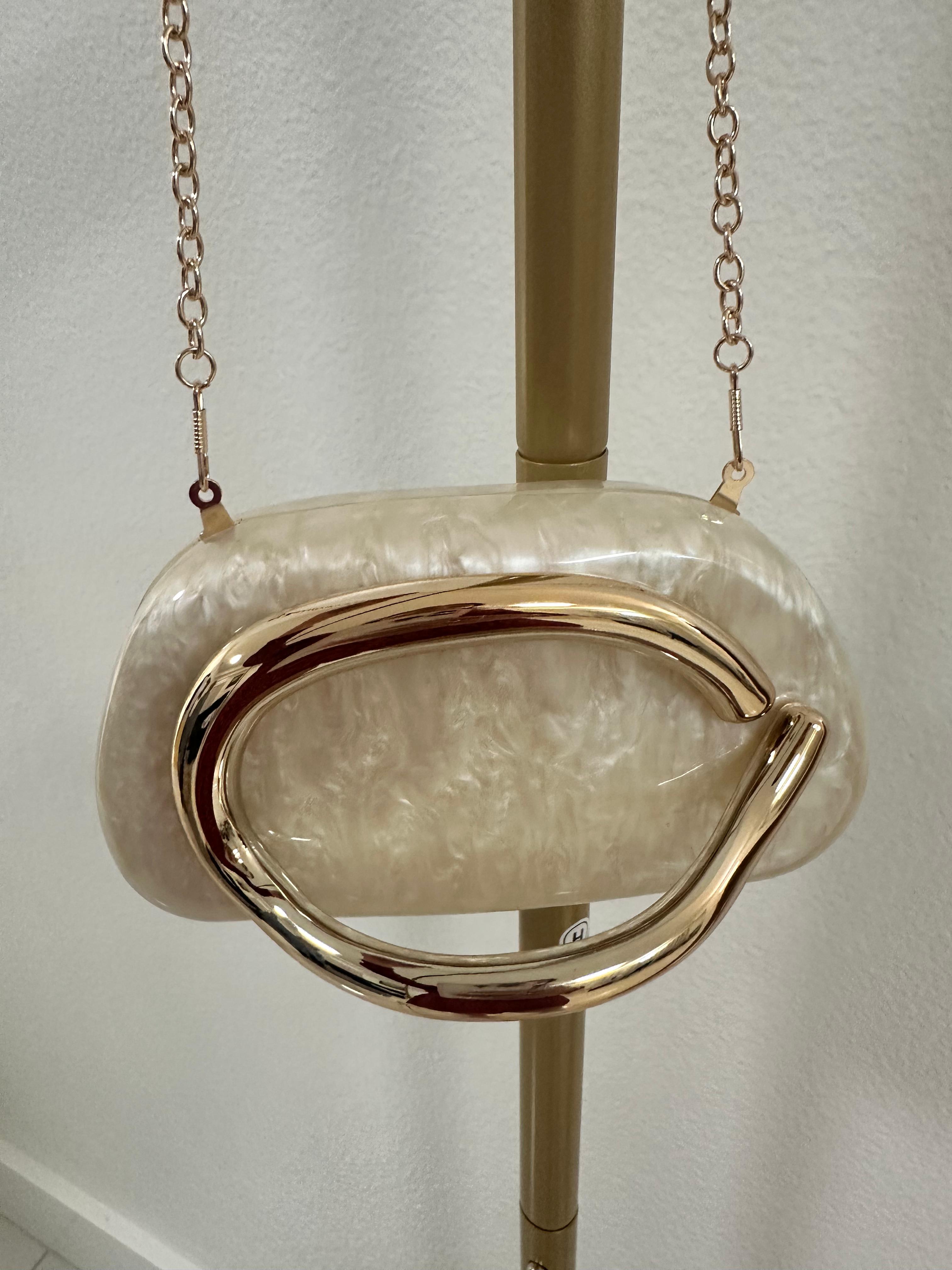 Purse Gold C Accessory
