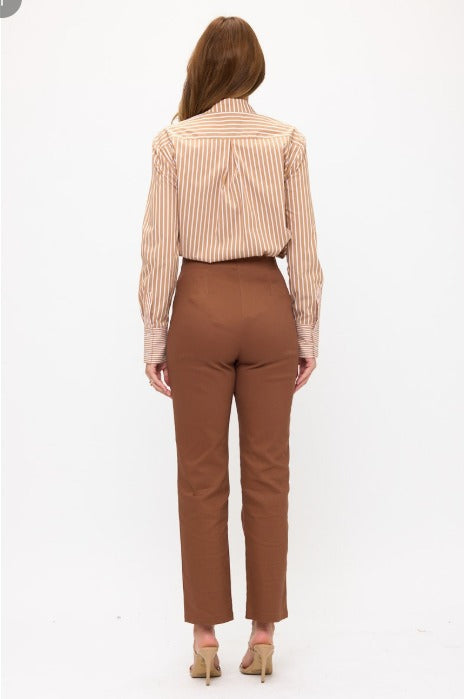 Classic Striped Long-Sleeve Button-Down