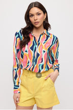 Sunny Yellow Belted Shorts