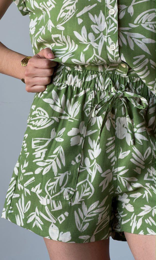 Tropical Floral Two-Piece Set