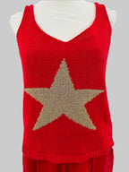 Gold Star Knit Tank Top