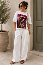 Italian Linen Wide-Leg Pants