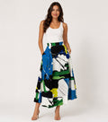 Abstract Art Print Midi Skirt