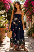 Botanical Garden Floral Maxi Dress
